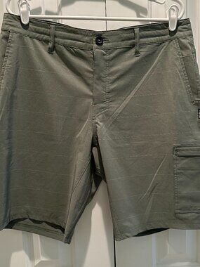O'Neill TRVLR Crossover Cargo Hybrid Shorts Green Mens Size 34